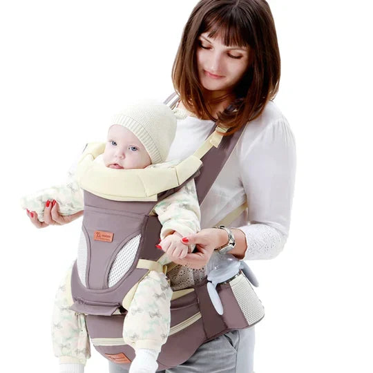 Ergonomic Baby Carrier – 3-in-1 Adjustable Infant and Toddler Carrier with Leg Support