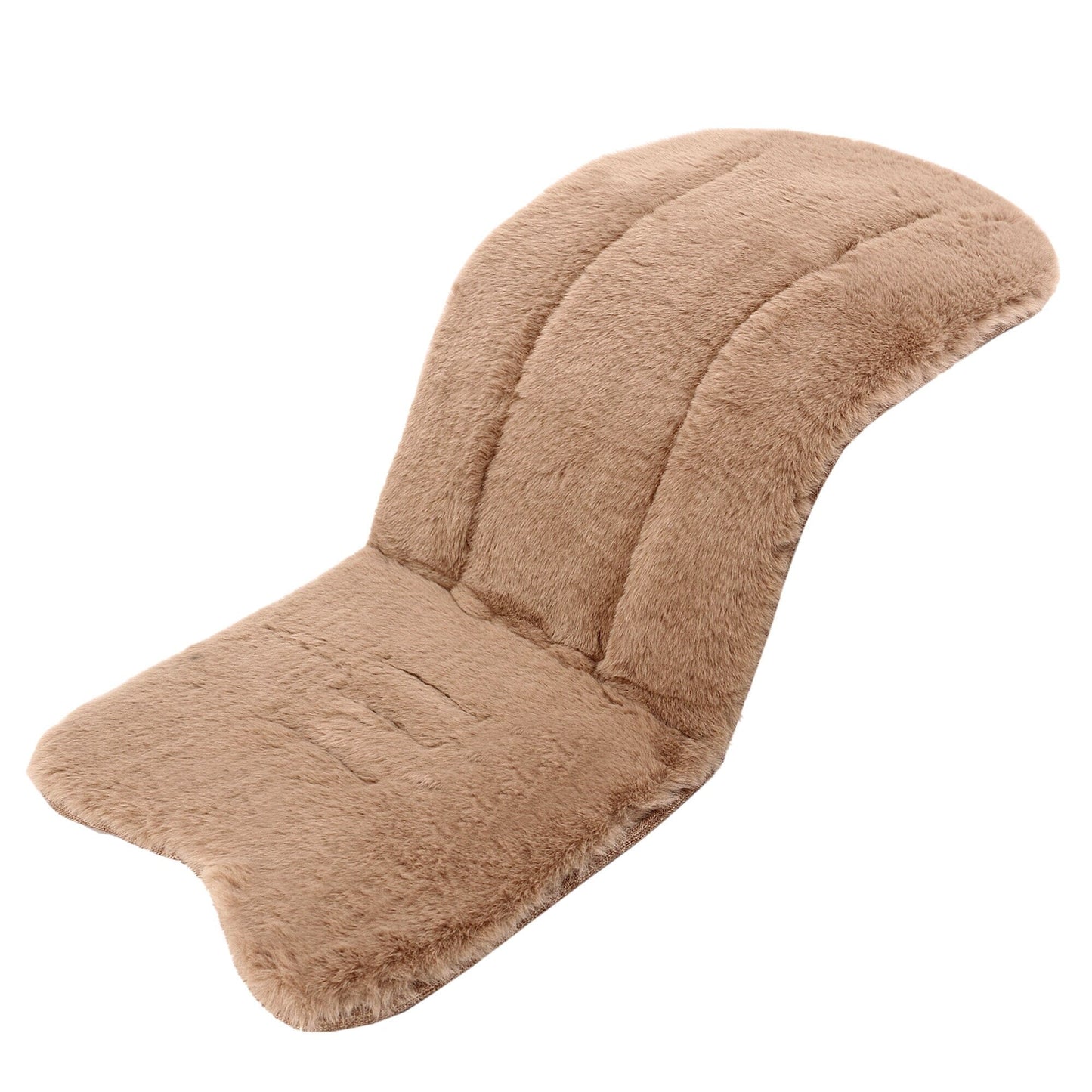 Baby Pushchair Cushion – Universal Cotton Seat Liner with Faux Fur