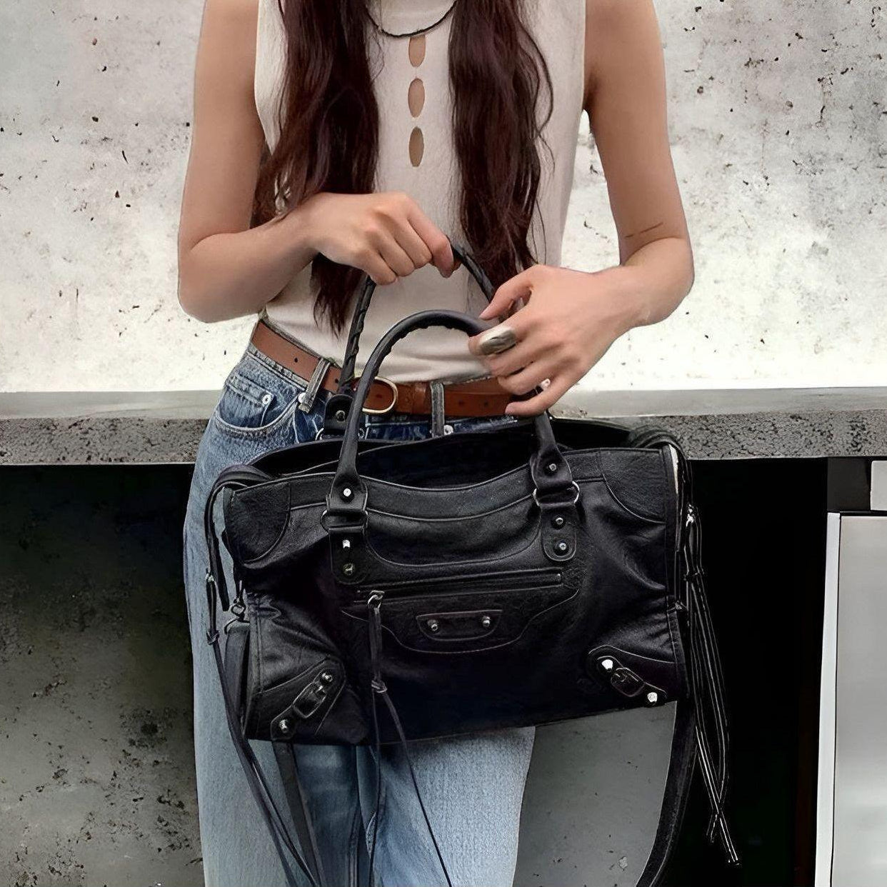 Sorolly - Women’s PU Leather Shoulder Handbag with Large Main Compartment