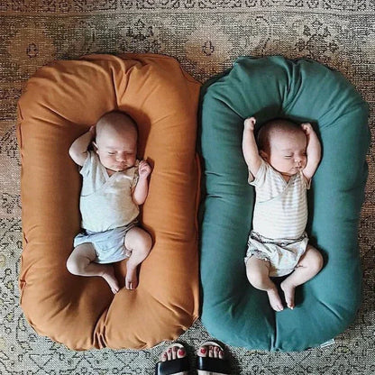 Portable Baby Nest Pillow – Soft Resting Pod with Removable Cover