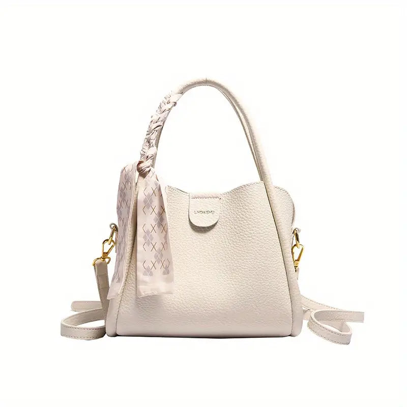 Sorolly - Women’s Lychee Texture PU Leather Crossbody Handbag