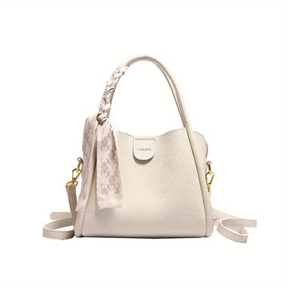 Sorolly - Women’s Lychee Texture PU Leather Crossbody Handbag