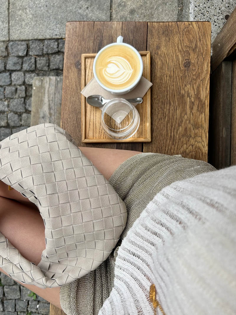 Sorolly – Women’s Mini Vegan Suede Shoulder Bag with Woven Knot Design