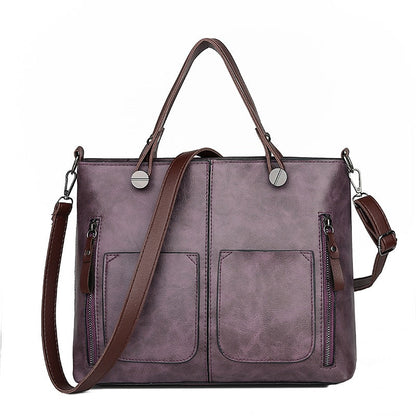 Sorolly - Women’s Vintage PU Leather Shoulder Bag with Adjustable Crossbody Strap